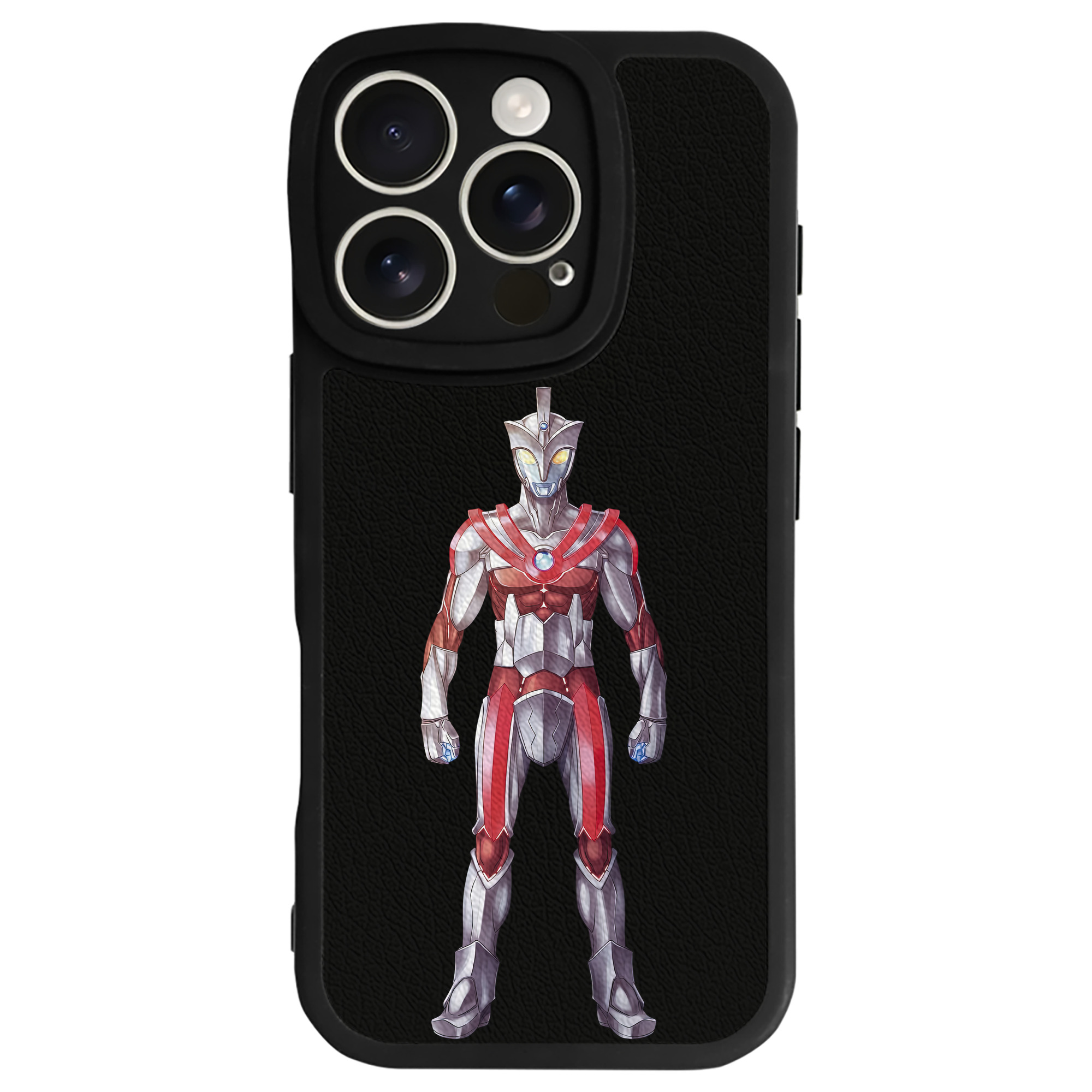 （画像用） ウルトラマン Ultraman 【iPhone 16シリーズ対応】シリコンスマホケース（レザー調） 材質：シリコン